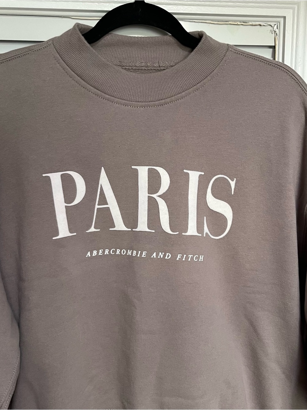 Abercrombie & Fitch Sweater Collection Crewneck Long Sleeve Cozy Warm Dusty Tan - Picture 2 of 5